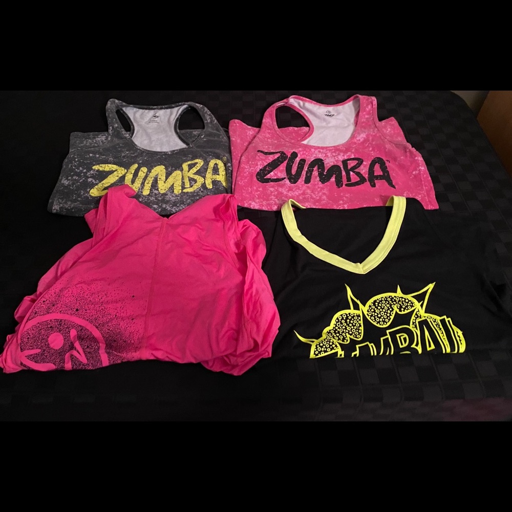 Zumba Large Work Out Tops (Selling as a Lot)